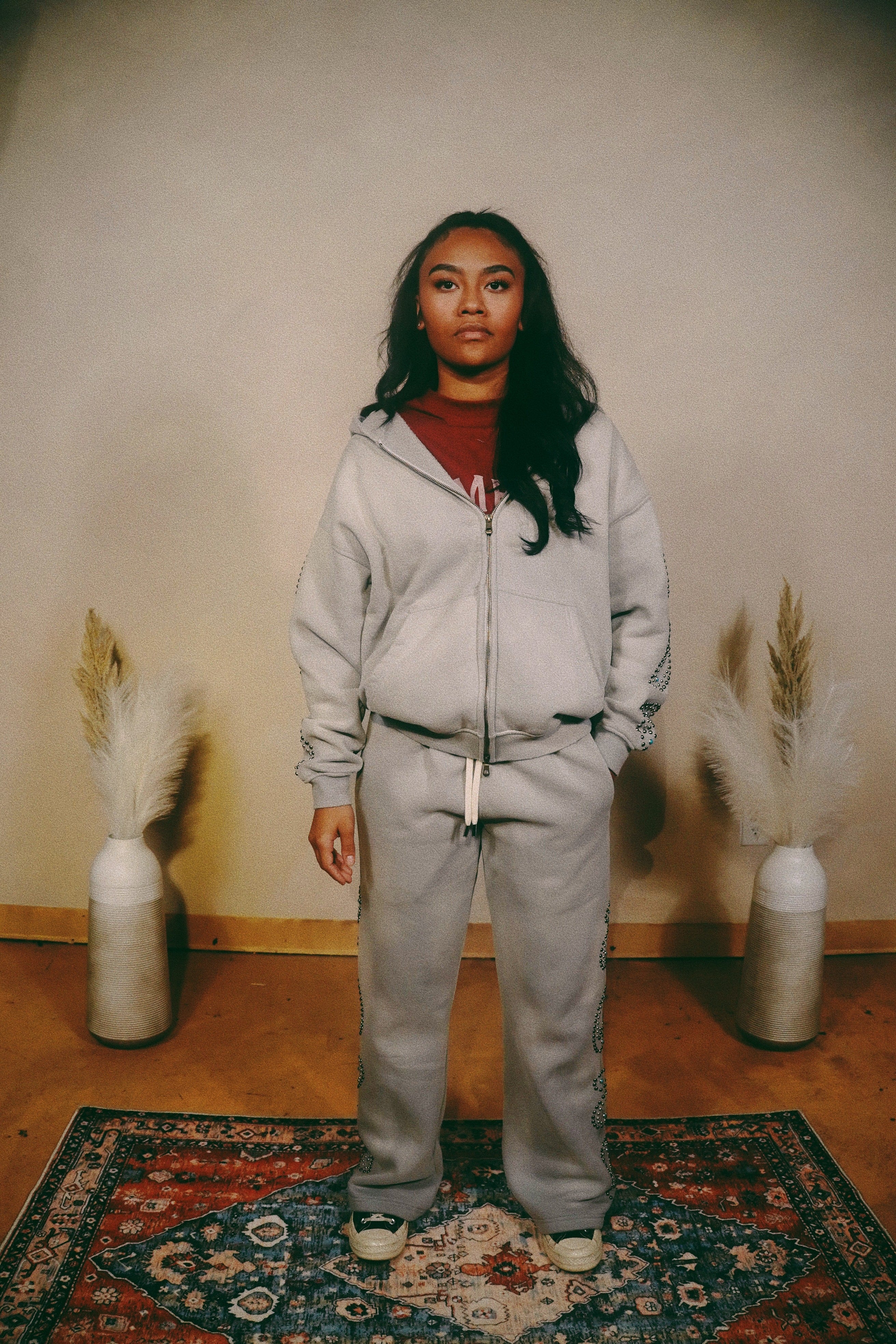 Montana Studded Paisley Sweatpant