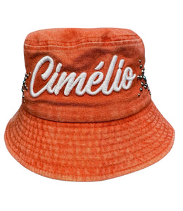 Cimélio Script Embellished Canvas Bucket Hat